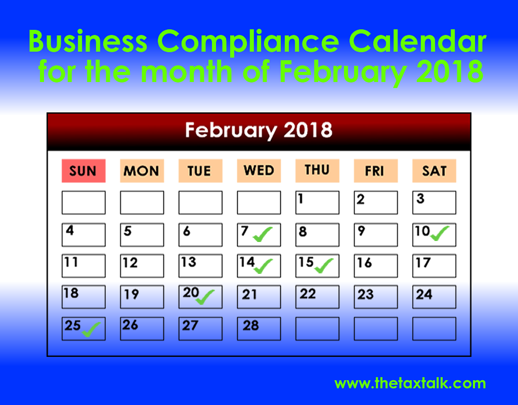 compliance calendar