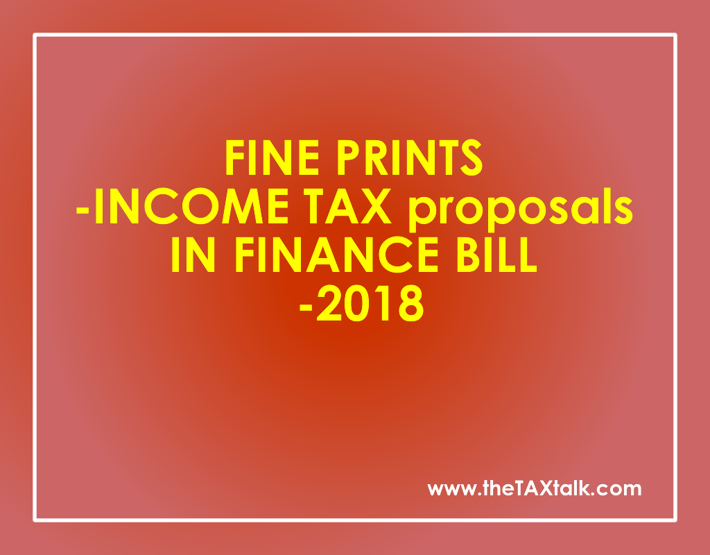 Income Tax Proposal thetaxtalk Fine Prints On Income Tax Proposal