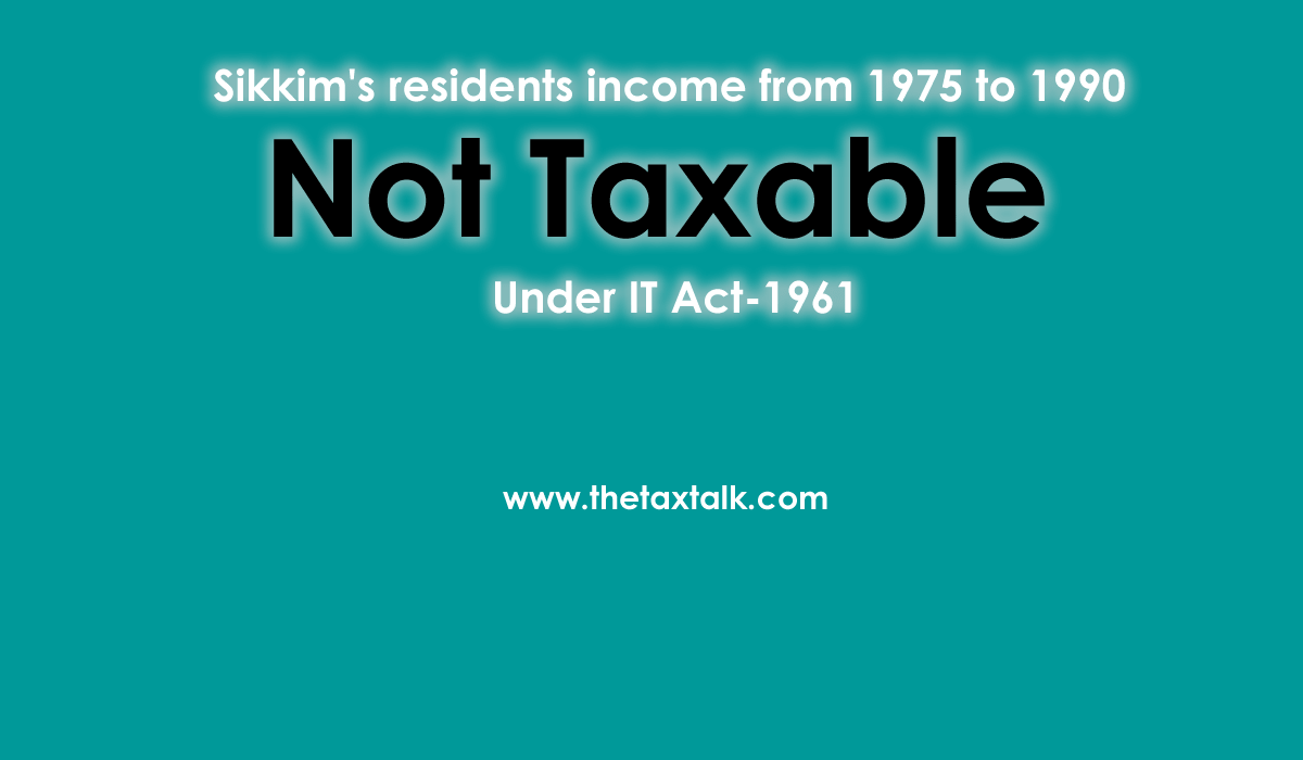 not taxable under IT Act-1961