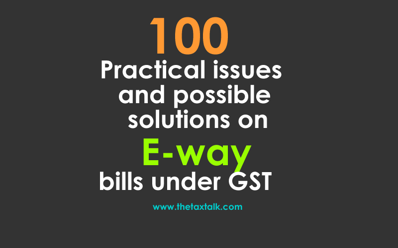 solutions on E-way bill