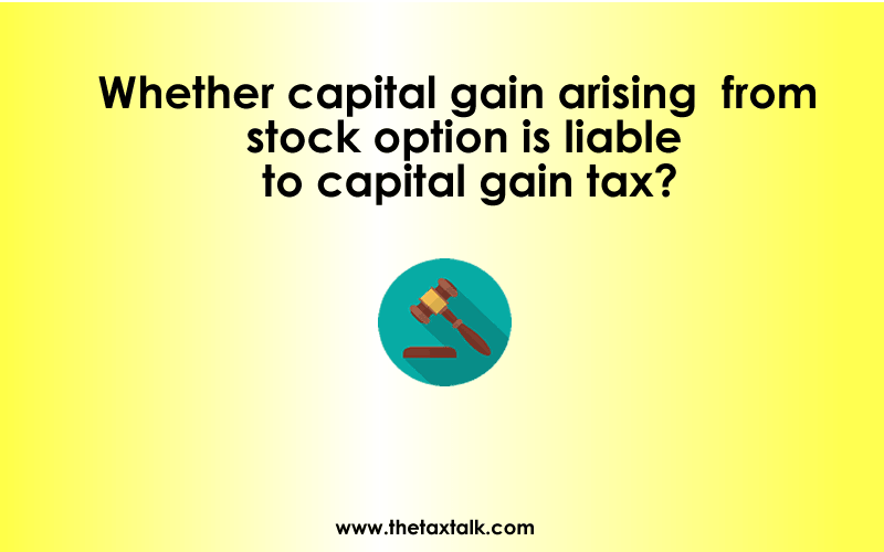 stock option capital gain