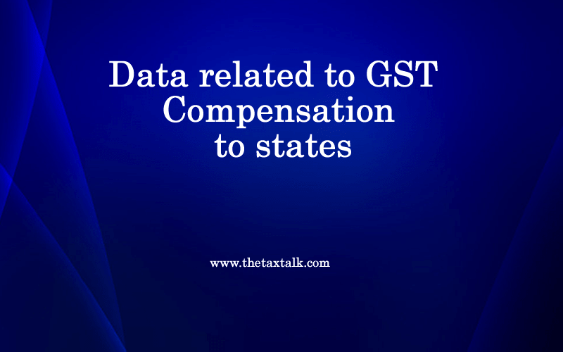 Data related to GST Compensation to states