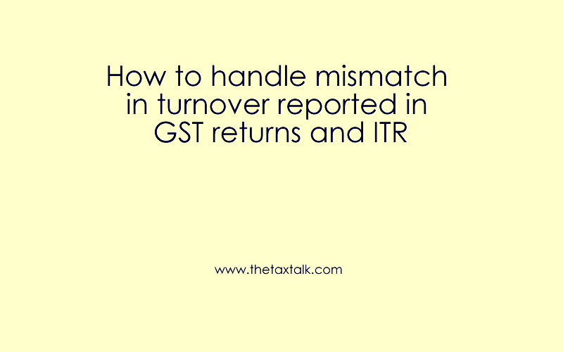 GST returns and ITR