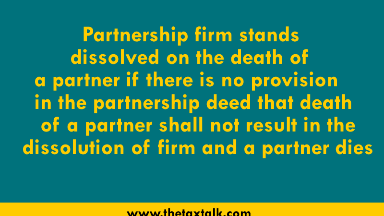 transfer of partnership interest upon death