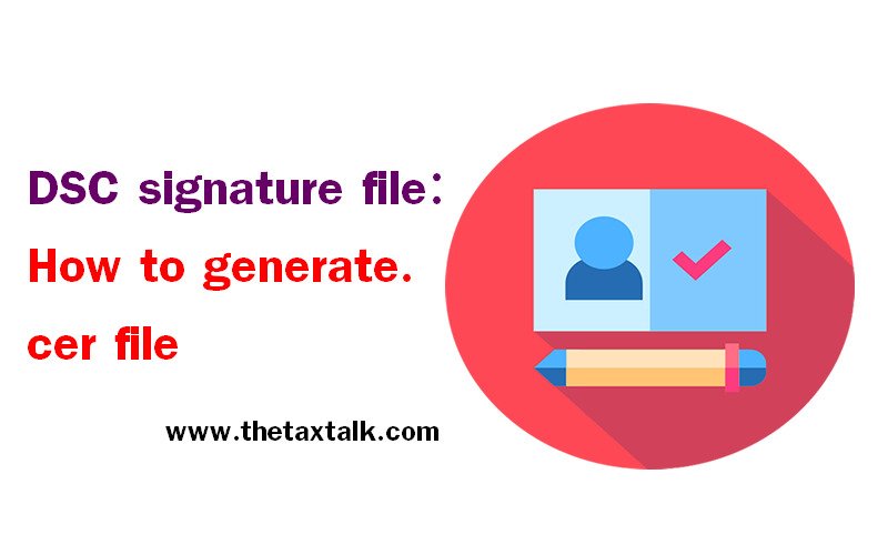 DSC signature file: How to generate .cer file