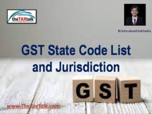 GST State Code List And Jurisdiction