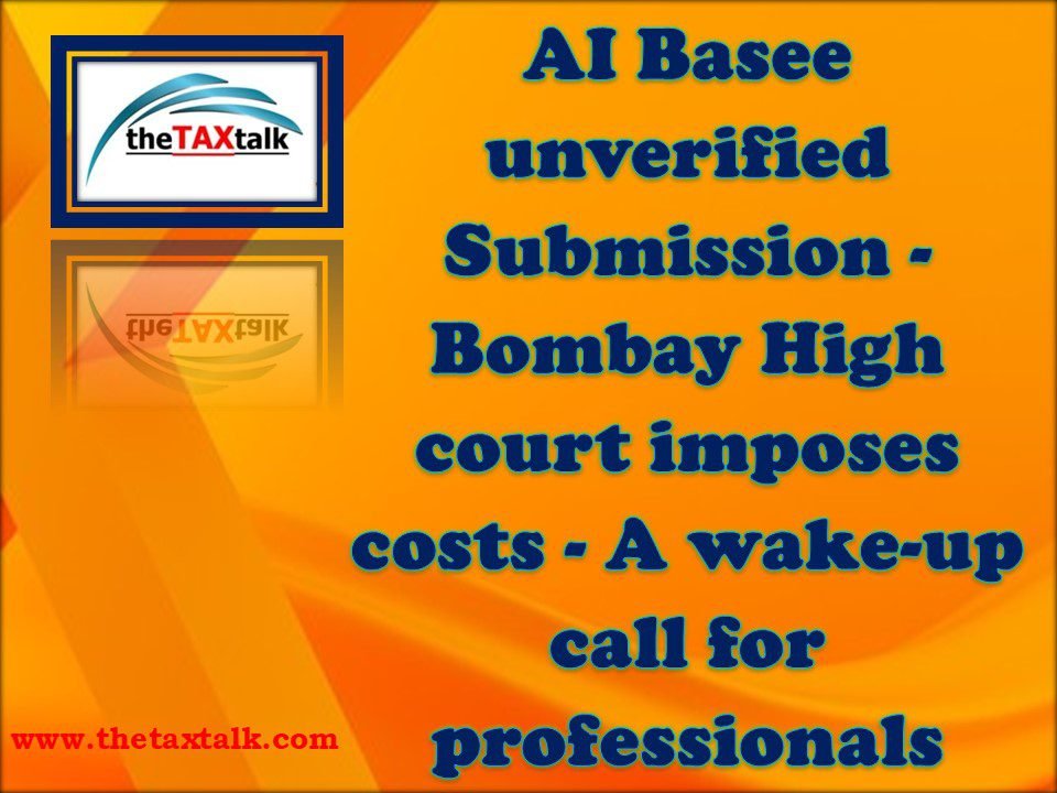 Soumission non vérifiée d’AI Basee – La Haute Cour de Bombay impose