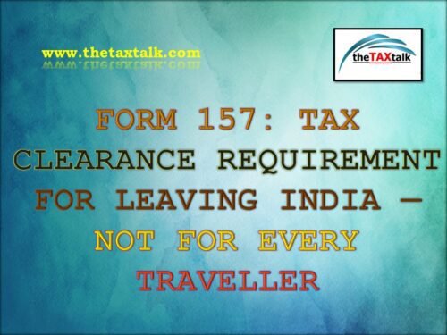 Form 157 FORM 157: TAX CLEARANCE REQUIREMENT FOR LEAVING I